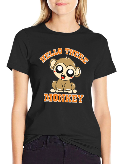 Hello There Monkey Graphic T-Shirt