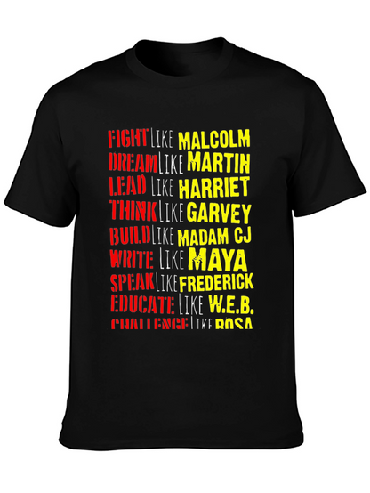 Black History T-Shirt: Fight Dream Lead