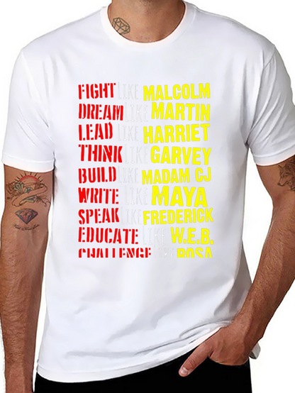 Black History T-Shirt: Fight Dream Lead