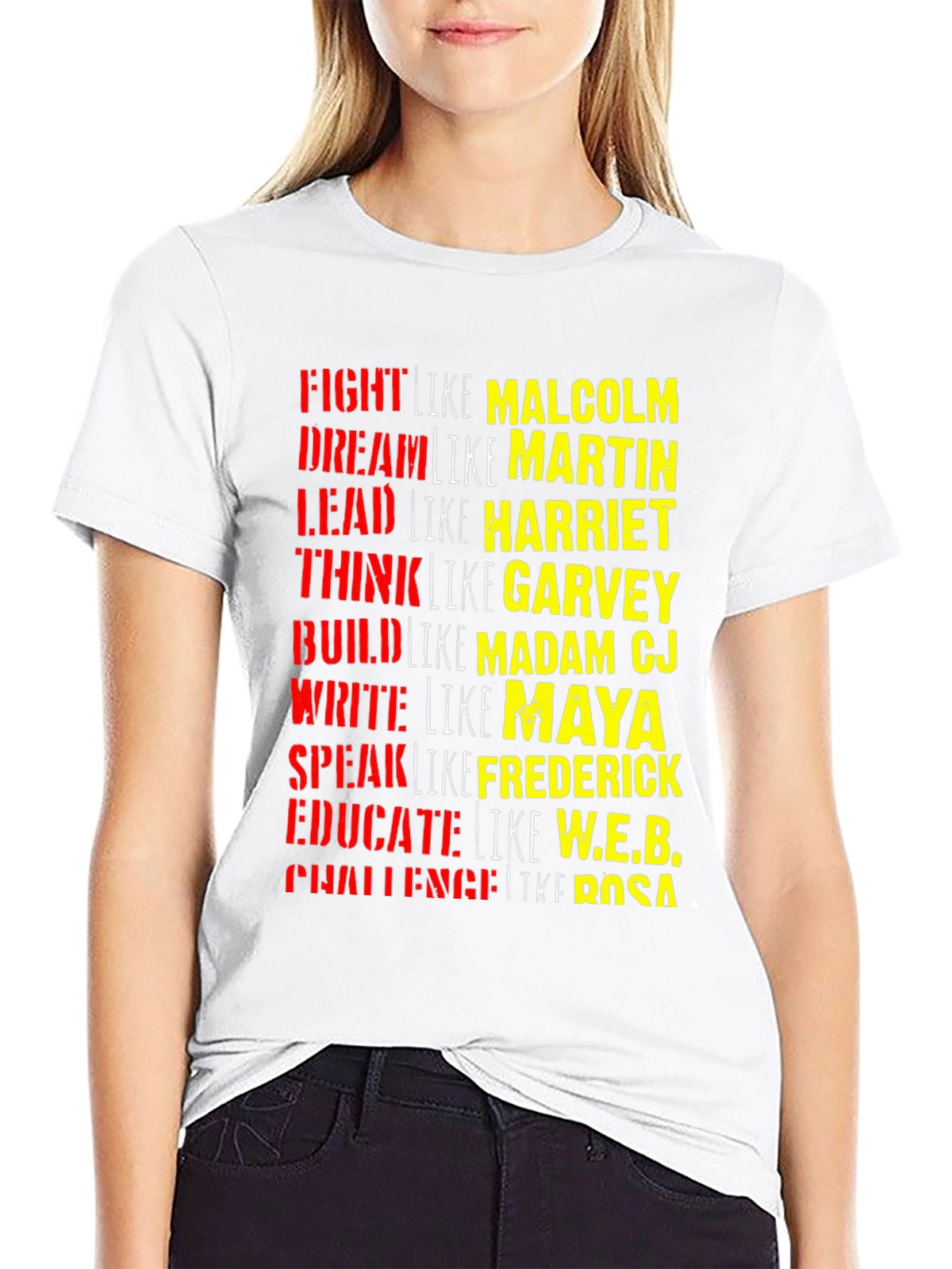 Black History T-Shirt: Fight Dream Lead