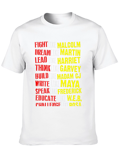 Black History T-Shirt: Fight Dream Lead