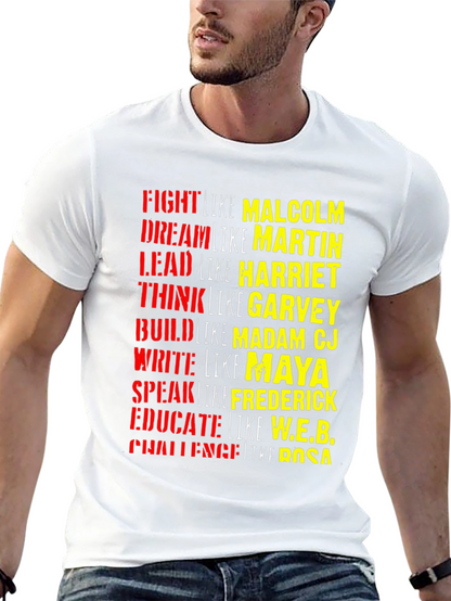 Black History T-Shirt: Fight Dream Lead