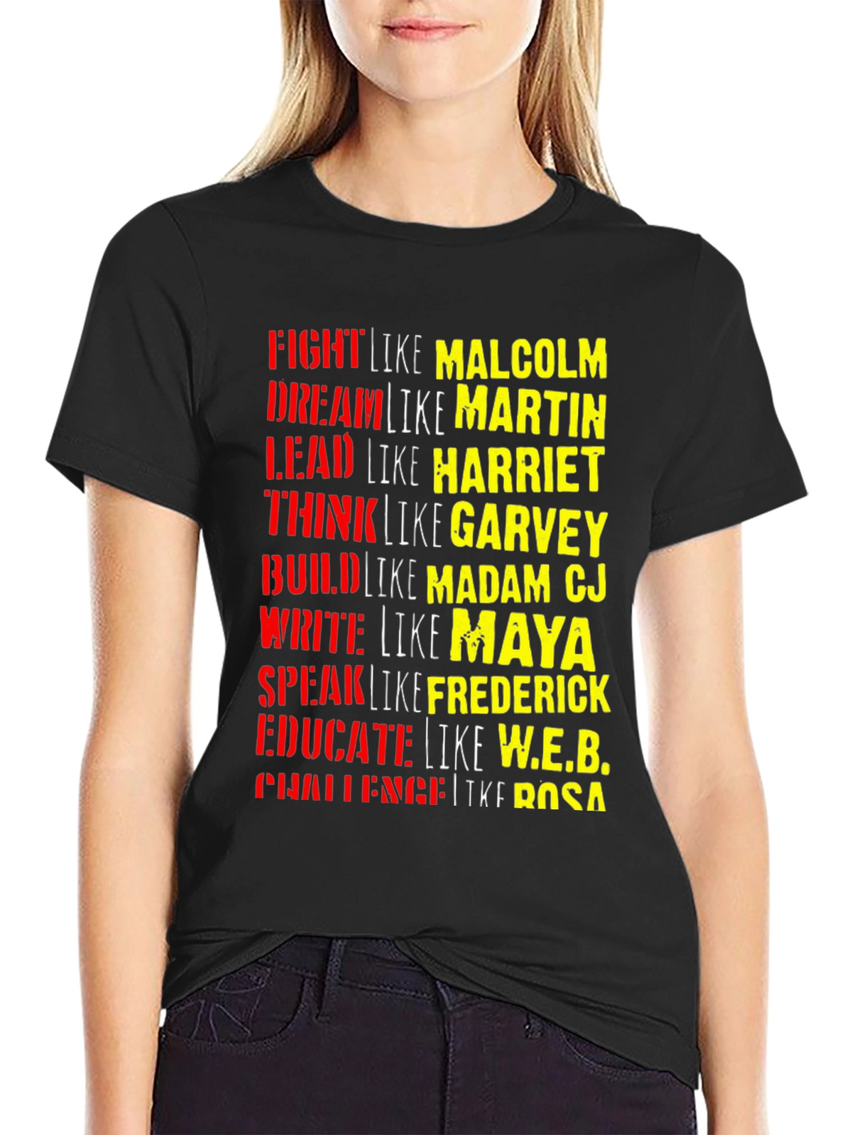 Black History T-Shirt: Fight Dream Lead