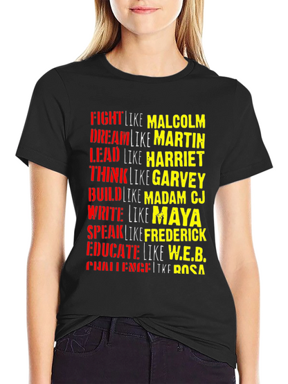 Black History T-Shirt: Fight Dream Lead