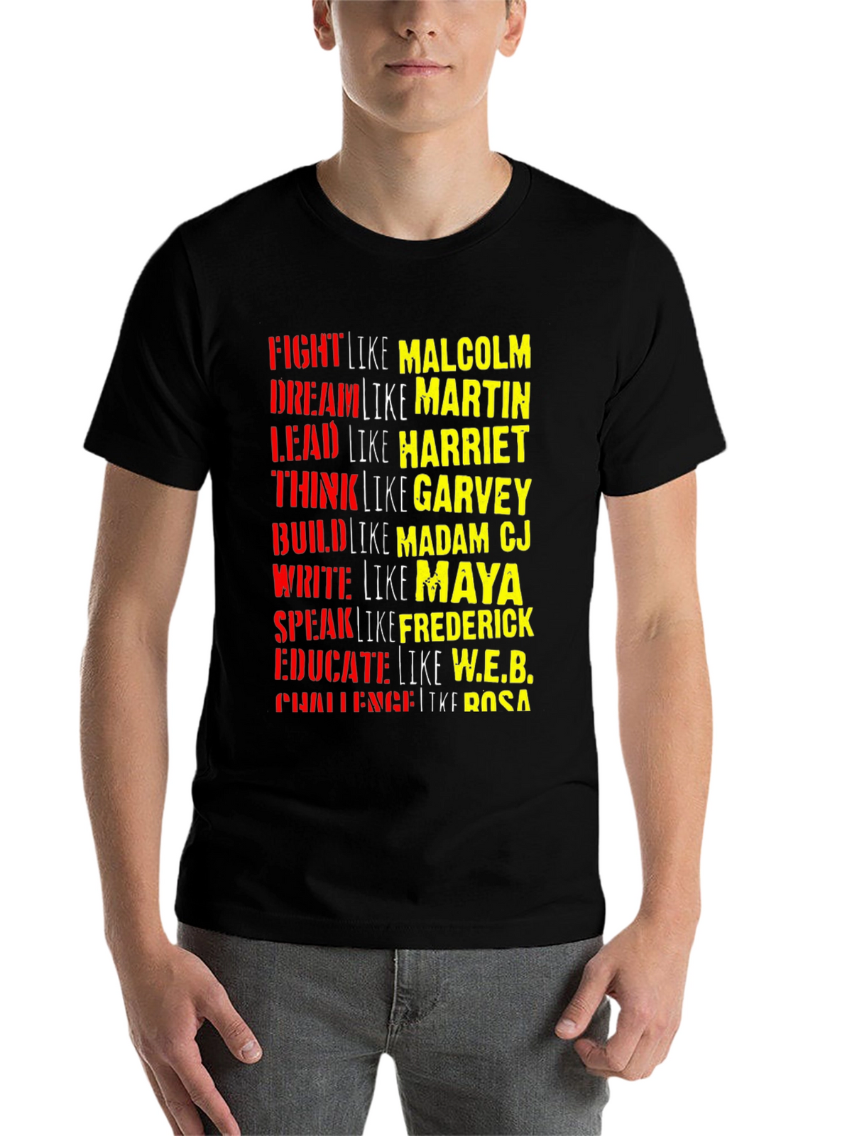 Black History T-Shirt: Fight Dream Lead