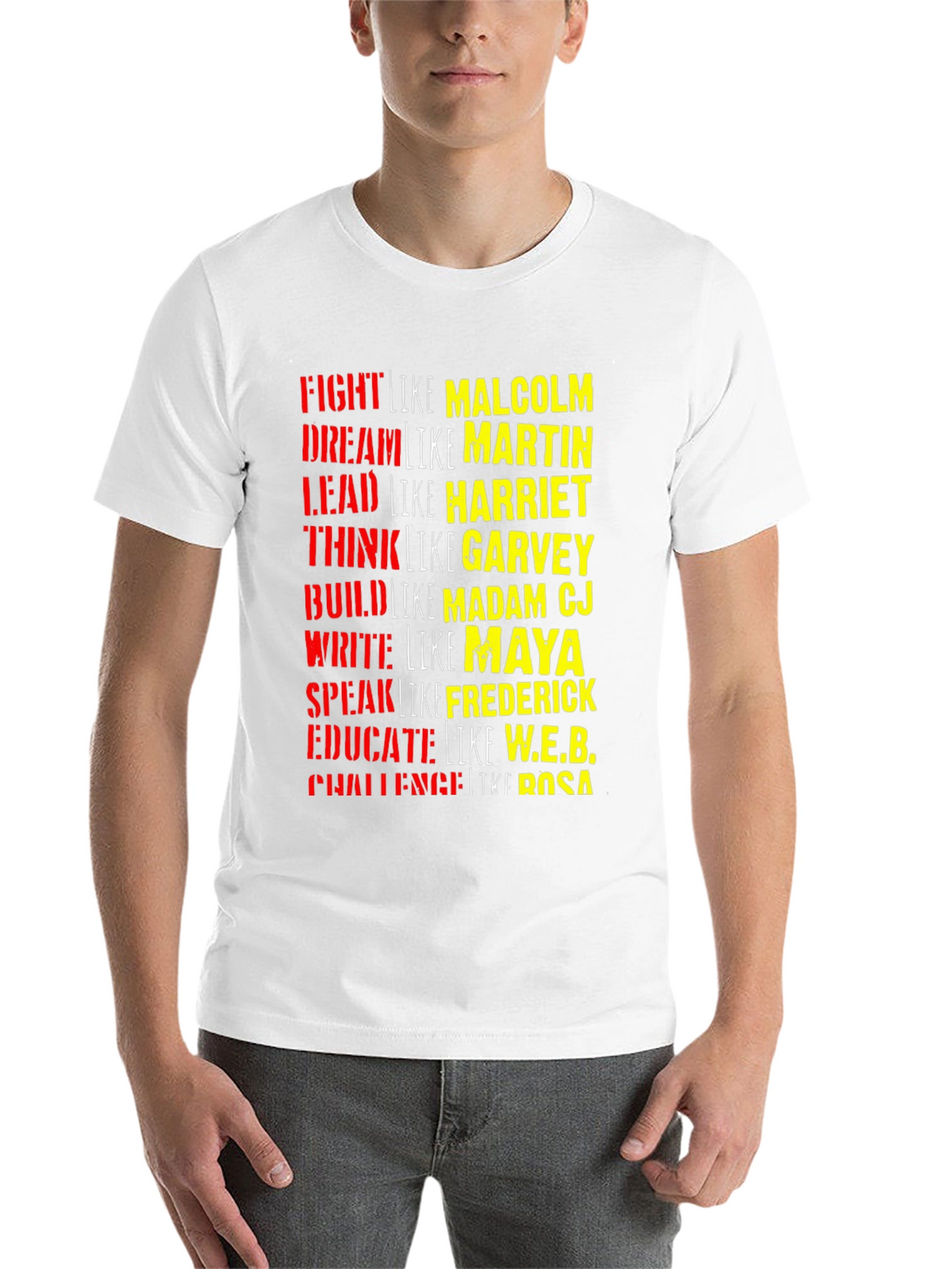 Black History T-Shirt: Fight Dream Lead