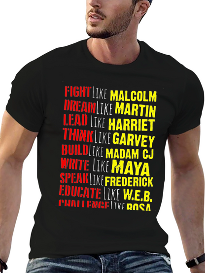 Black History T-Shirt: Fight Dream Lead