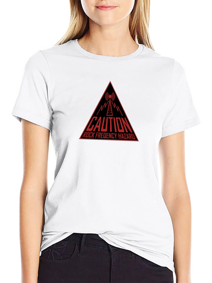 Caution Rock Frequency Hazard Graphic Tee