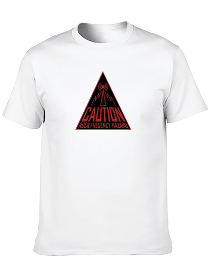 Caution Rock Frequency Hazard Graphic Tee