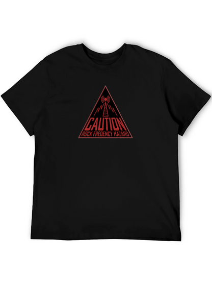 Caution Rock Frequency Hazard Graphic Tee