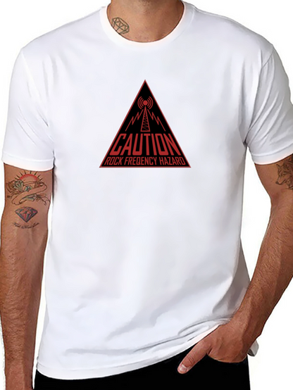Caution Rock Frequency Hazard Graphic Tee