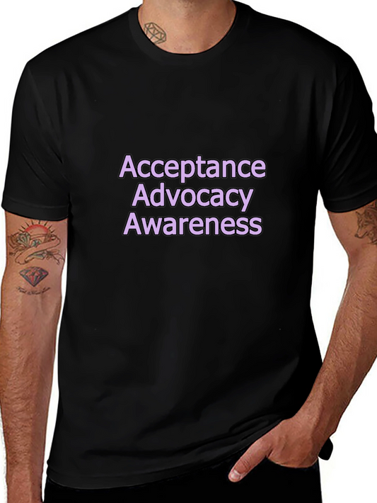 Acceptance Advocacy Awareness Black Tee