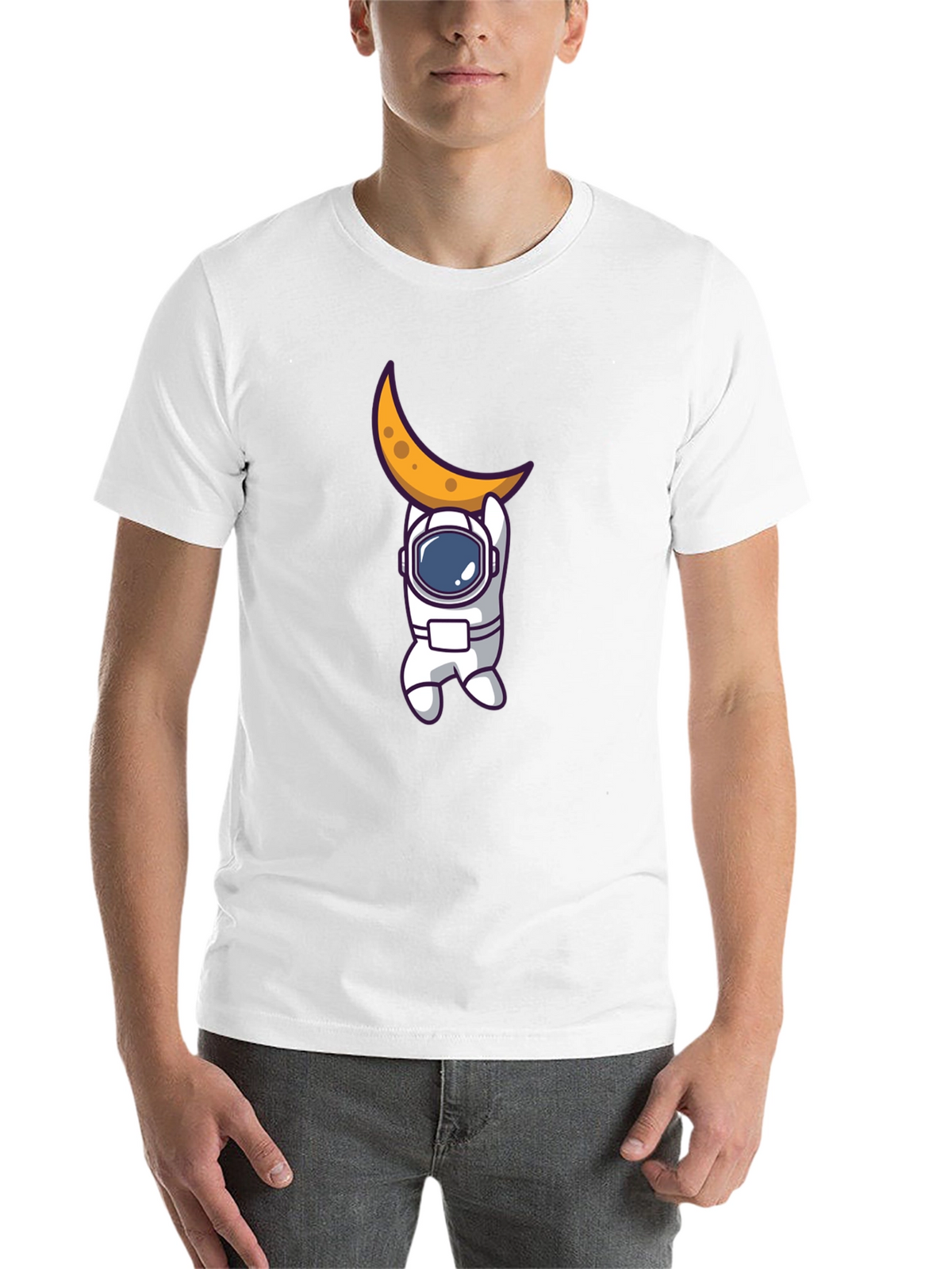 Astronaut Moon Graphic T-Shirt