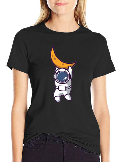 Astronaut Moon Graphic T-Shirt