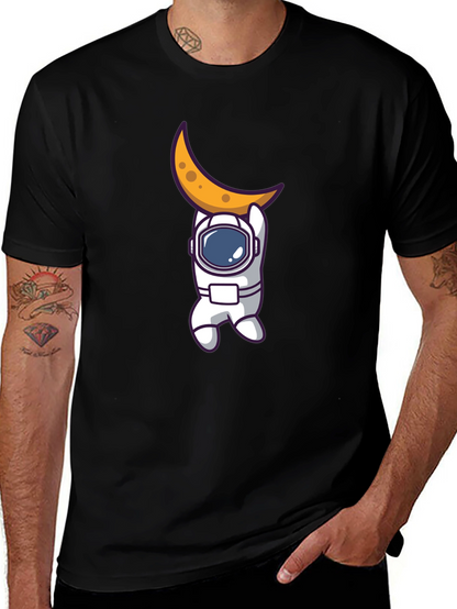 Astronaut Moon Graphic T-Shirt
