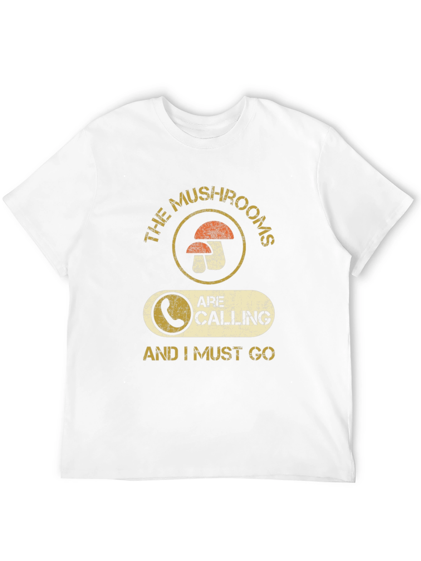 Mushroom Calling Graphic T-Shirt - Funny Forager Tee