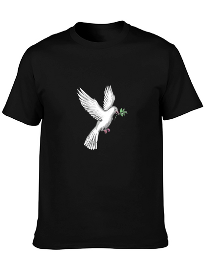Peace Dove Graphic Tee - Black