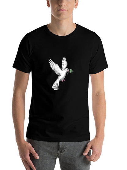 Peace Dove Graphic Tee - Black