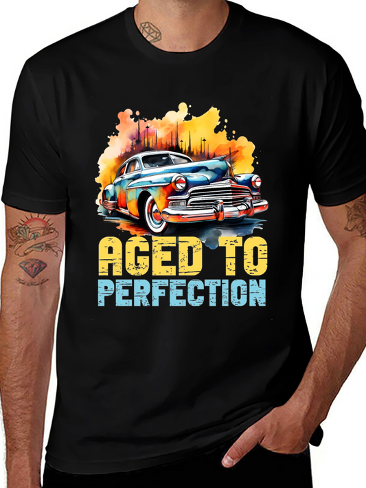 Aged to Perfection Classic Car T-Shirt