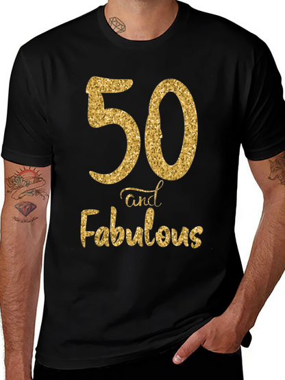50 and Fabulous Birthday T-Shirt