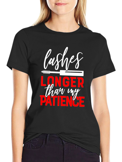 Lashes Longer Than My Patience Graphic Tee