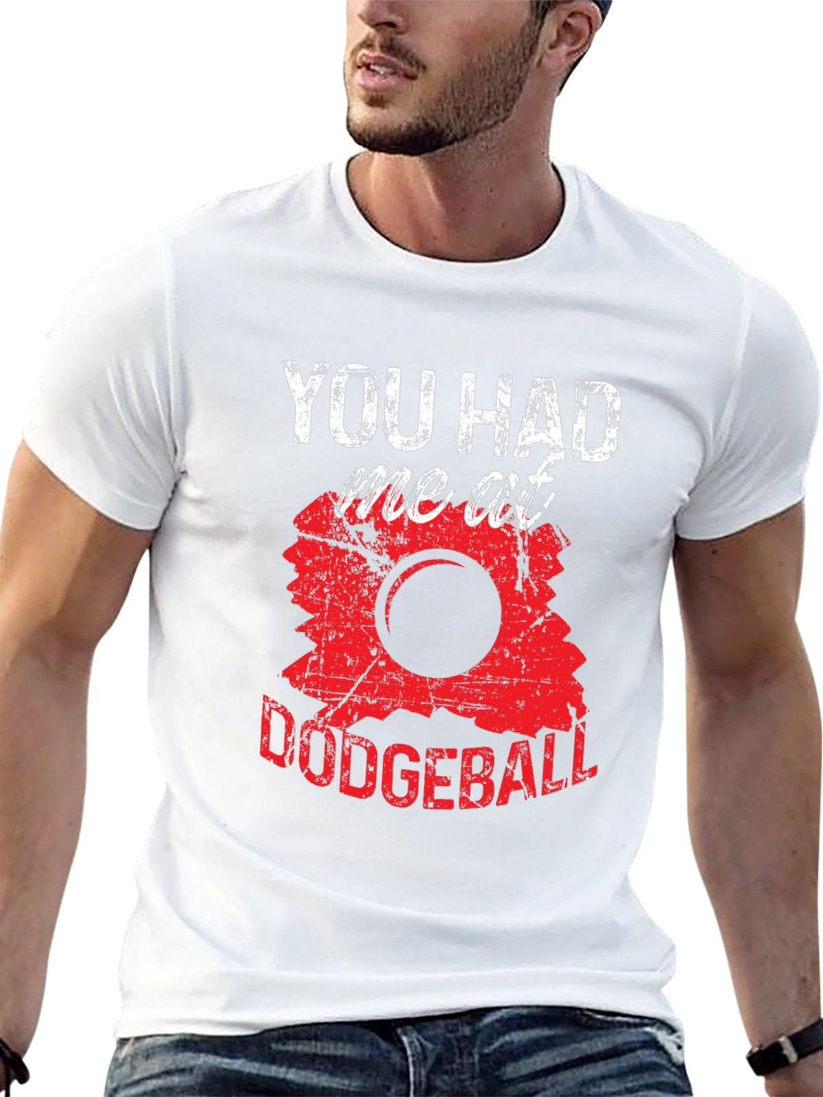 Funny Dodgeball T-Shirt - You Had Me At Dodgeball