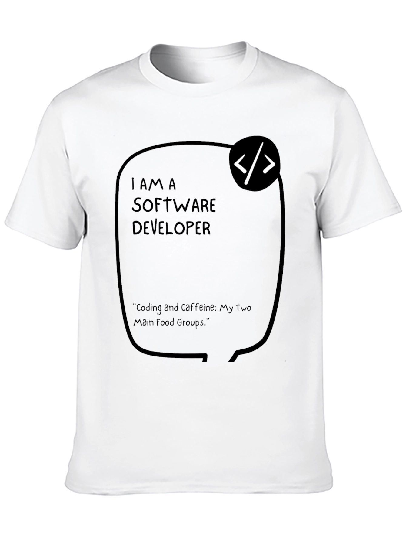 Software Developer Coding and Caffeine T-Shirt