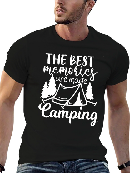 Camping Memories Graphic Tee - Black Unisex T-Shirt