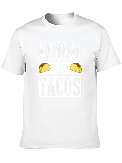 Accordion and Tacos Graphic Tee