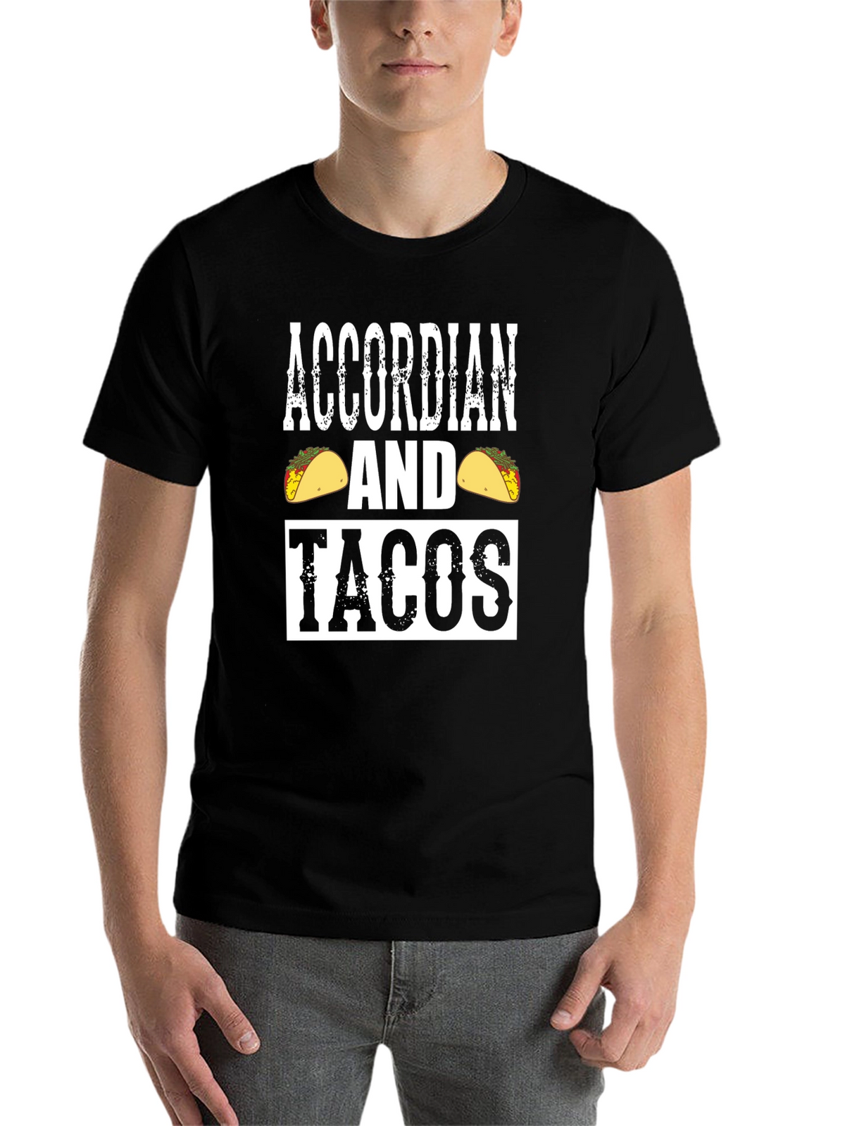 Accordion and Tacos Graphic Tee