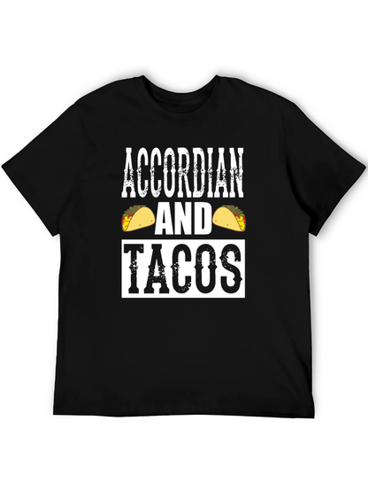 Accordion and Tacos Graphic Tee