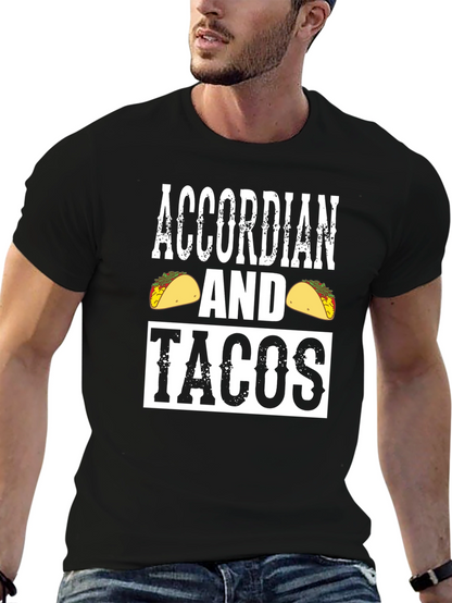 Accordion and Tacos Graphic Tee