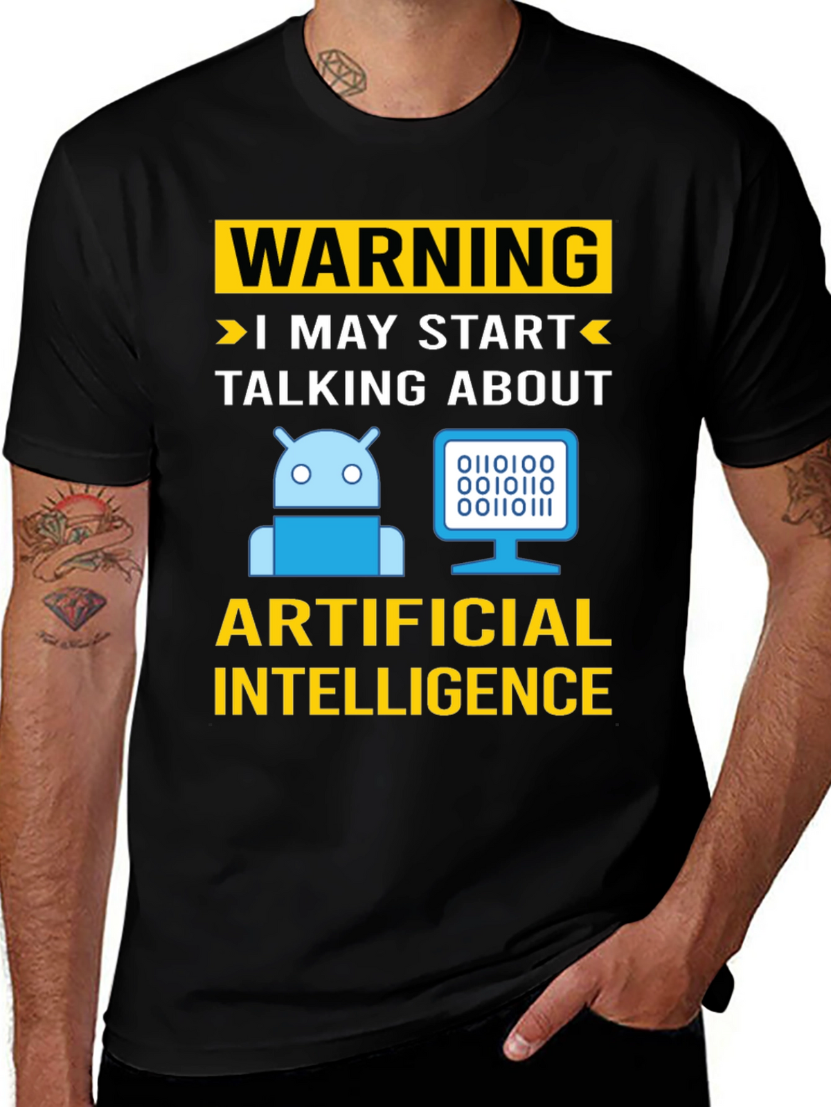 Warning AI Humor T-Shirt