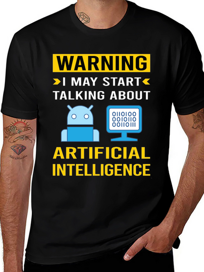Warning AI Humor T-Shirt