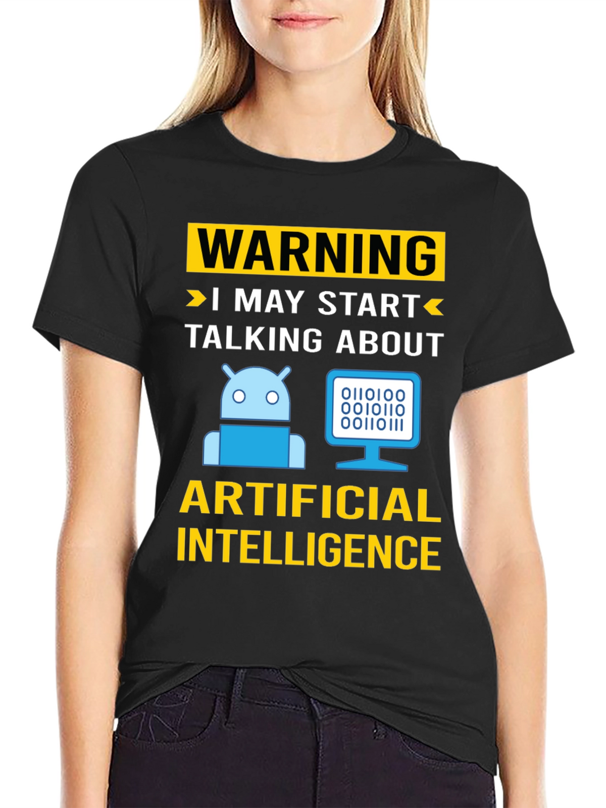 Warning AI Humor T-Shirt
