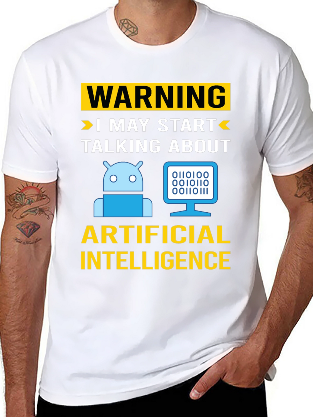 Warning AI Humor T-Shirt