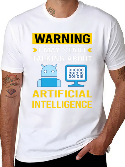 Warning AI Humor T-Shirt