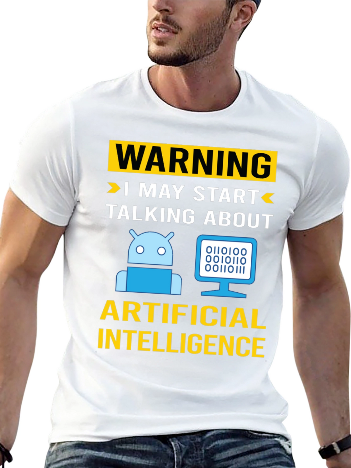 Warning AI Humor T-Shirt