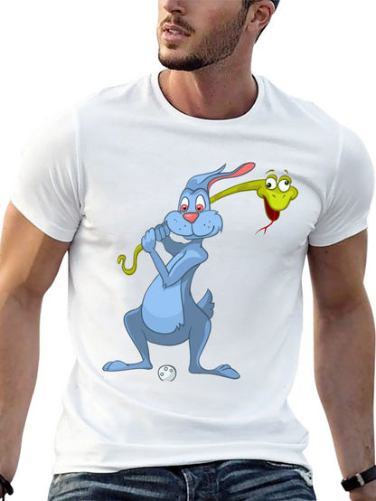 Golfing Rabbit & Snake Tee