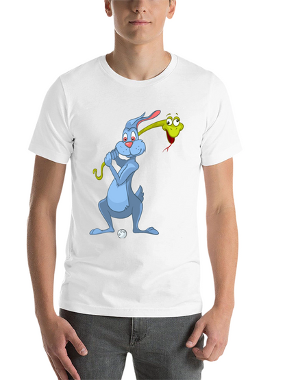 Golfing Rabbit & Snake Tee