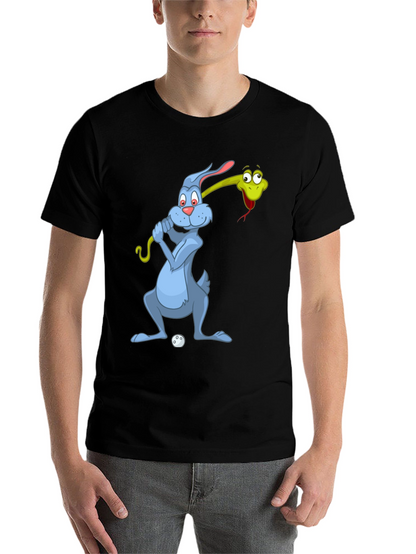 Golfing Rabbit & Snake Tee