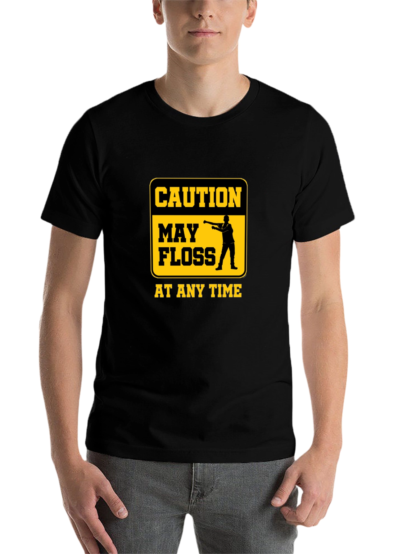 Caution May Floss At Any Time Graphic Tee
