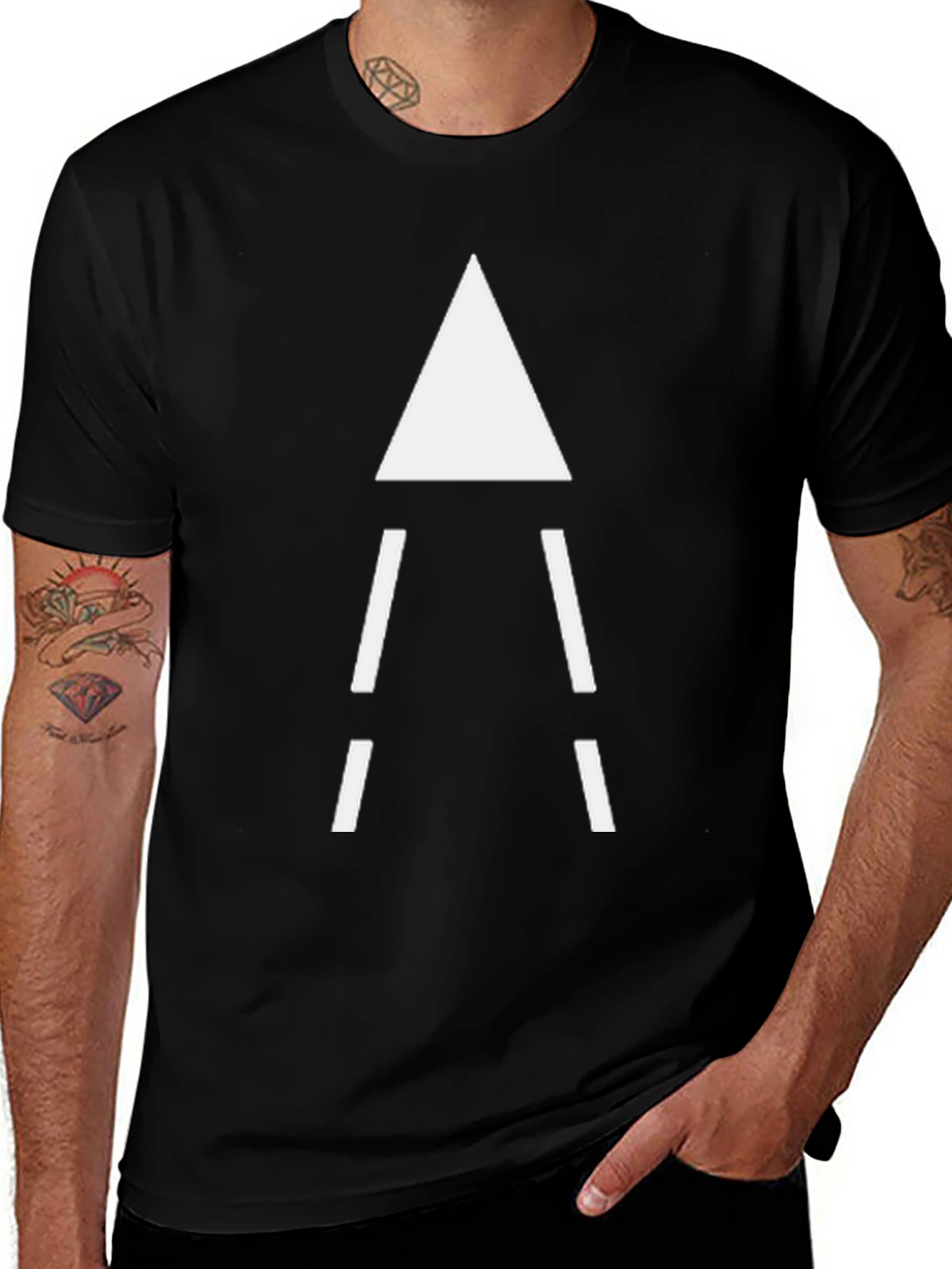 Minimalist Triangle Tee - Modern Graphic T-Shirt