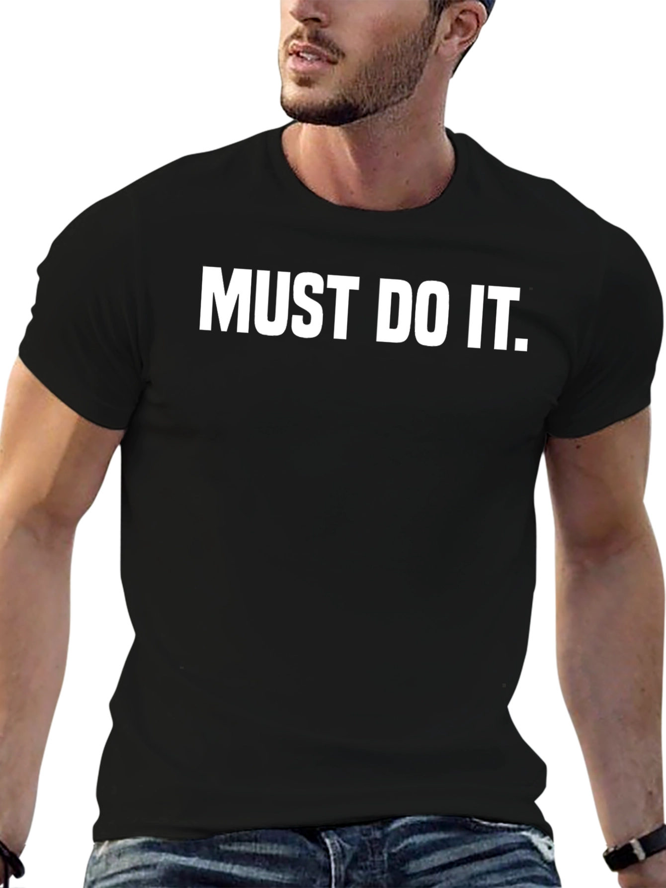 Must Do It Black Graphic Tee