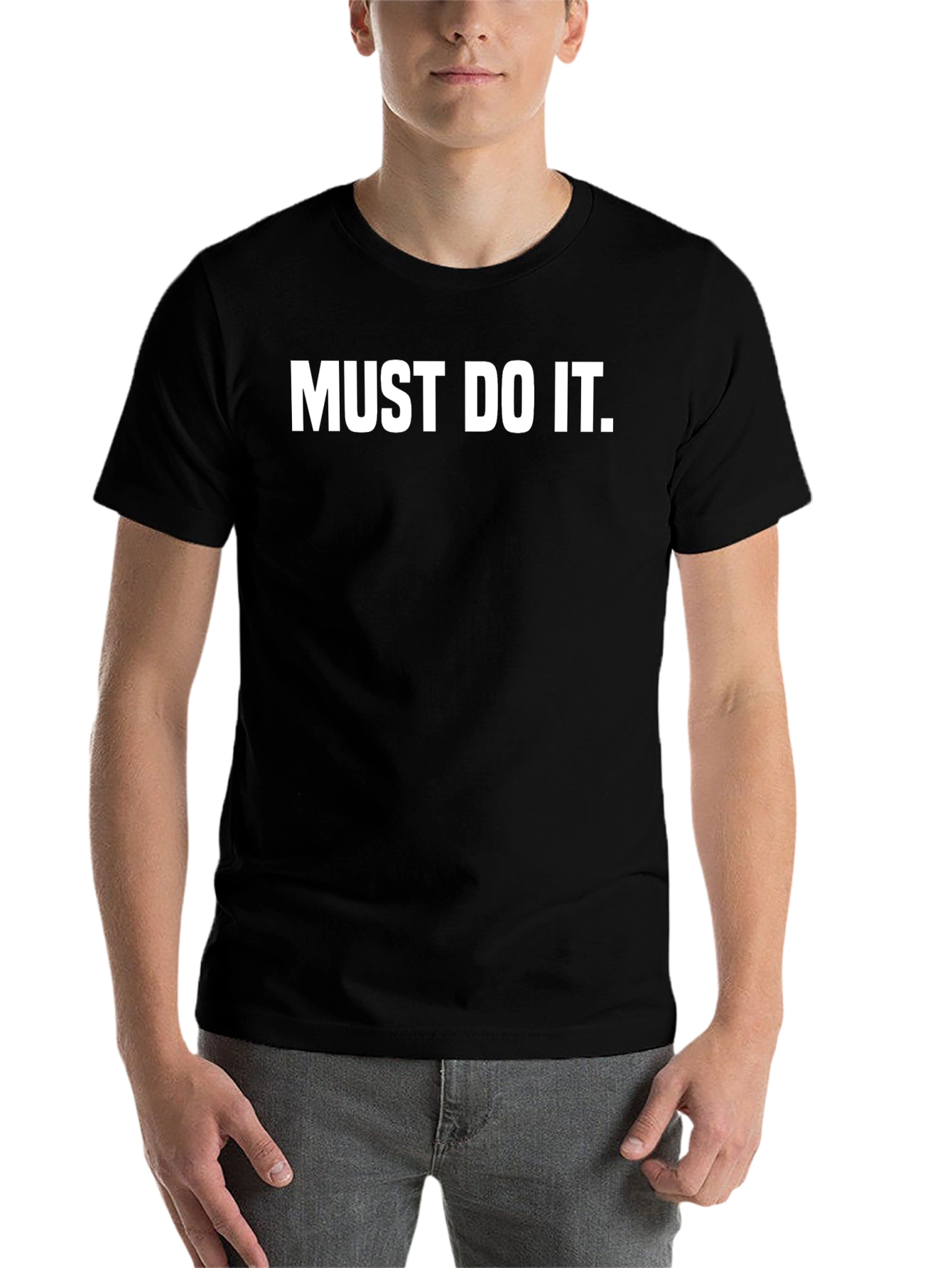 Must Do It Black Graphic Tee