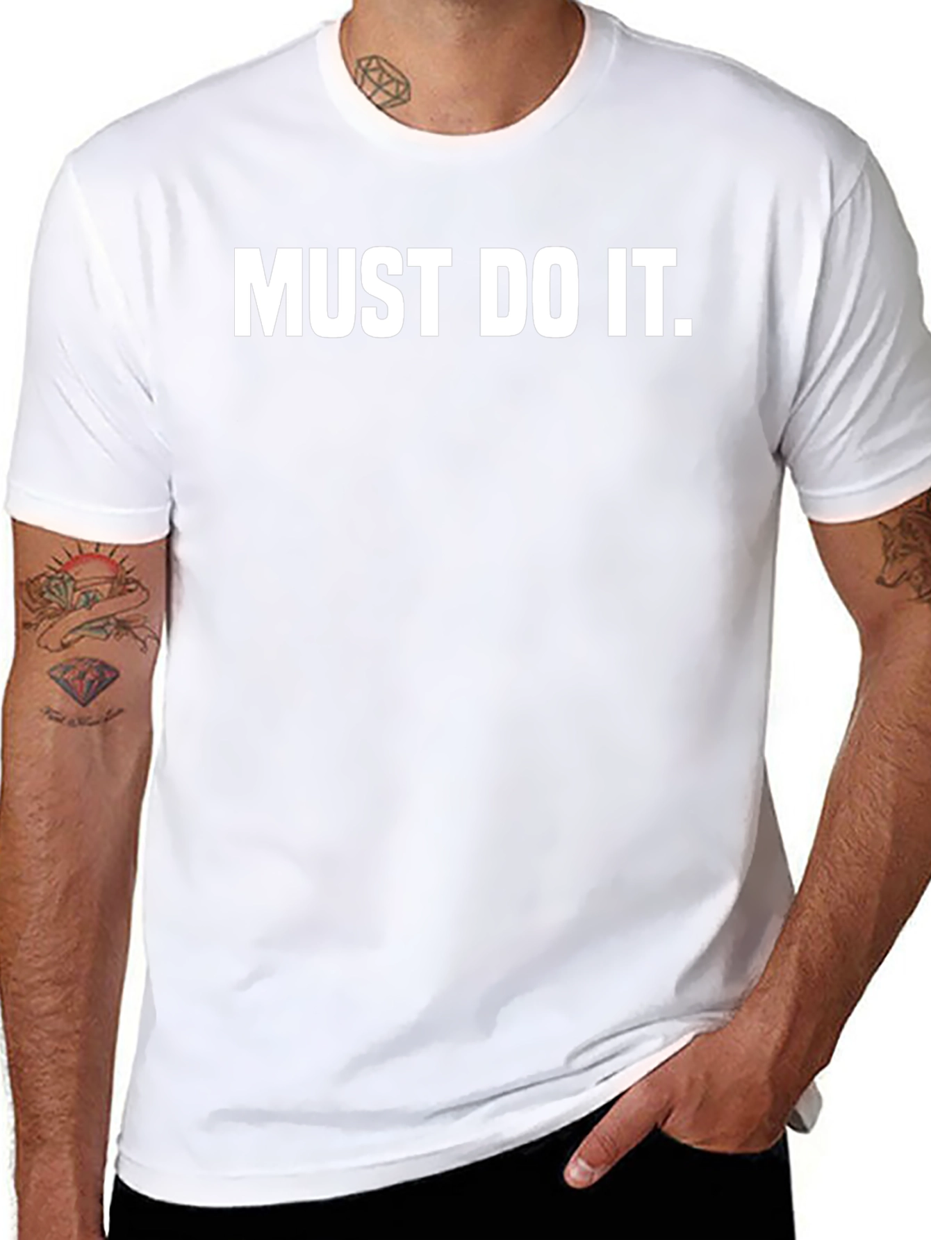 Must Do It Black Graphic Tee