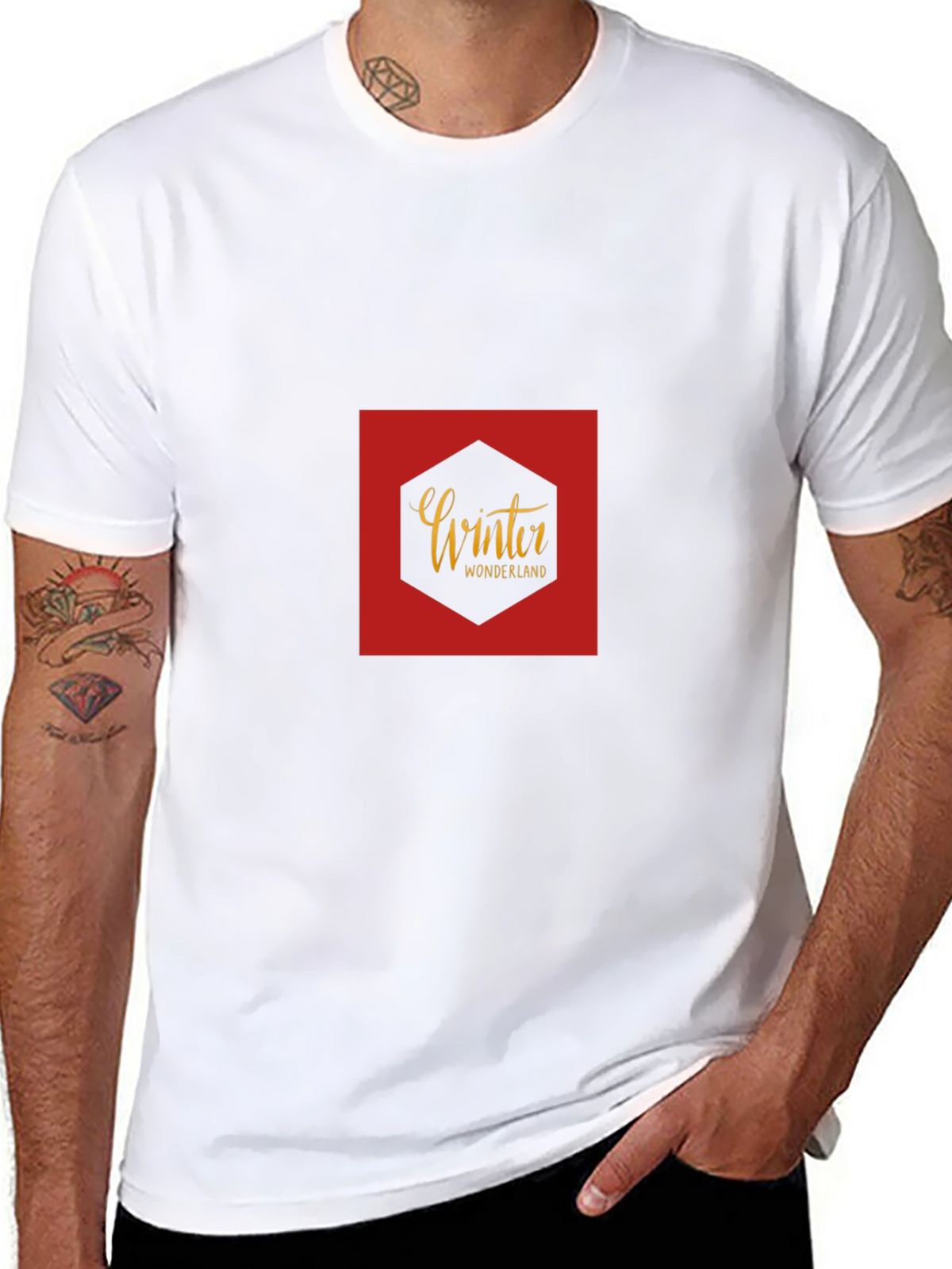 Winter Wonderland Graphic Tee - Black