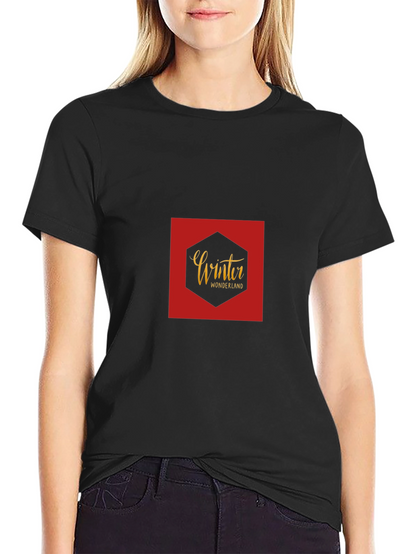 Winter Wonderland Graphic Tee - Black
