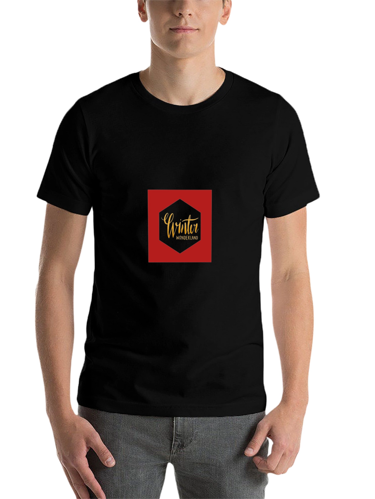 Winter Wonderland Graphic Tee - Black