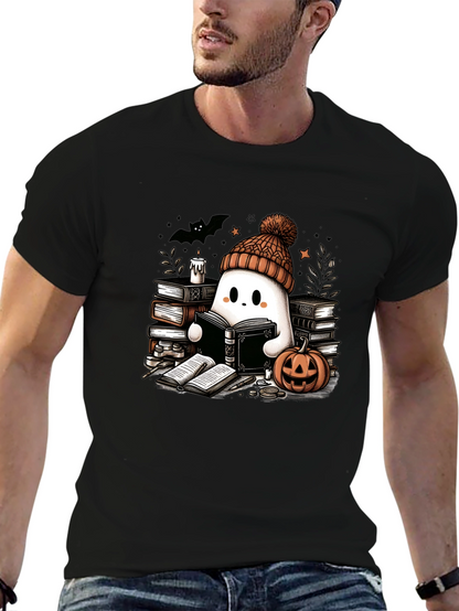 Reading Ghost T-Shirt - Cute Halloween Tee